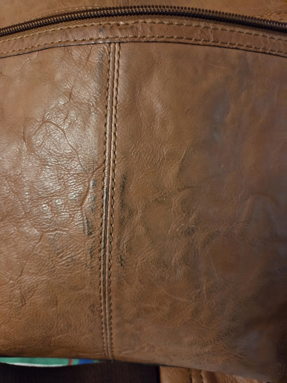 Fossil Tan and Brown Patchwork Leather Crossbody Bag - Picture 10 of 15